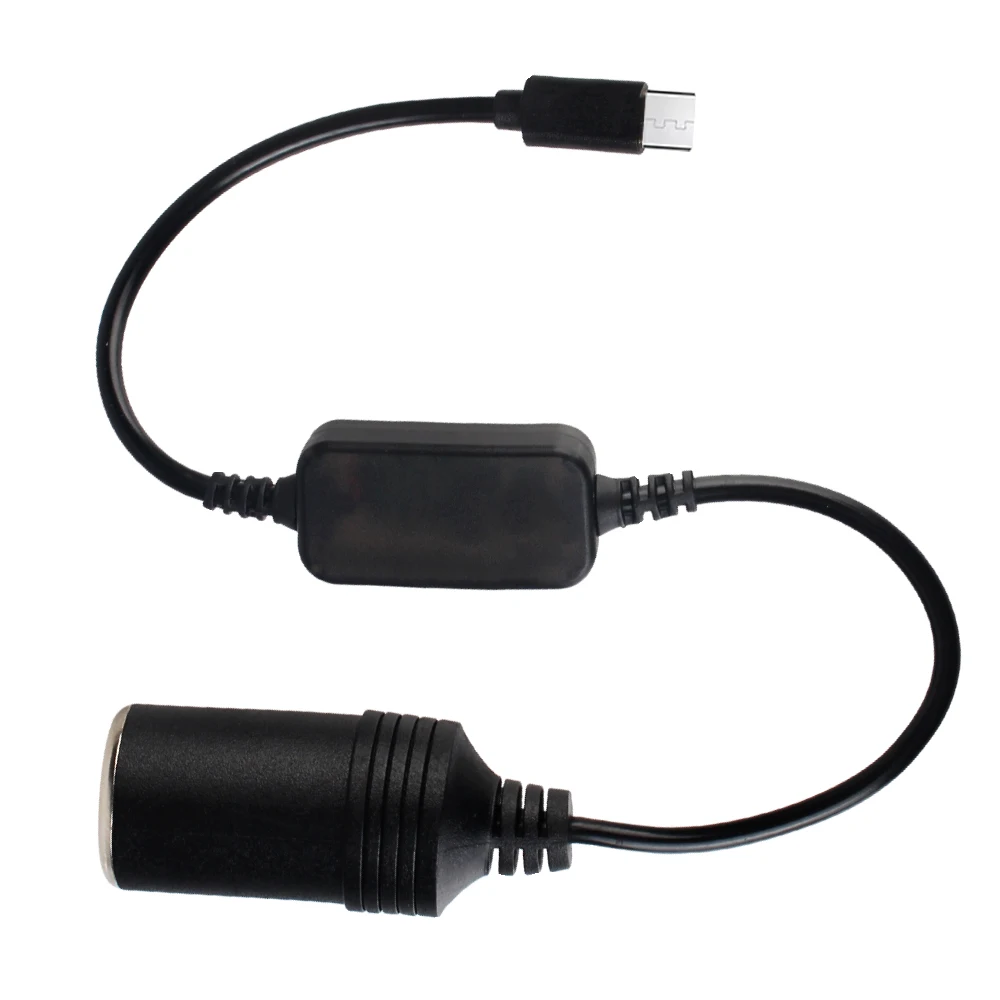 Auto-Elektronik-Zubehör, 1 Stück, Typ C, Stecker auf Buchse, 5 V USB auf 12 V, Zigarettenanzünder-Buchse, Zigarettenanzünder-Adapter-Konverter
