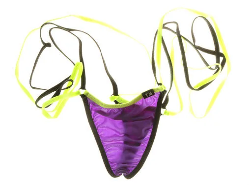 

Men's Color Block Strap Thongs Adjustable Elastic Breathable T-back Underwear