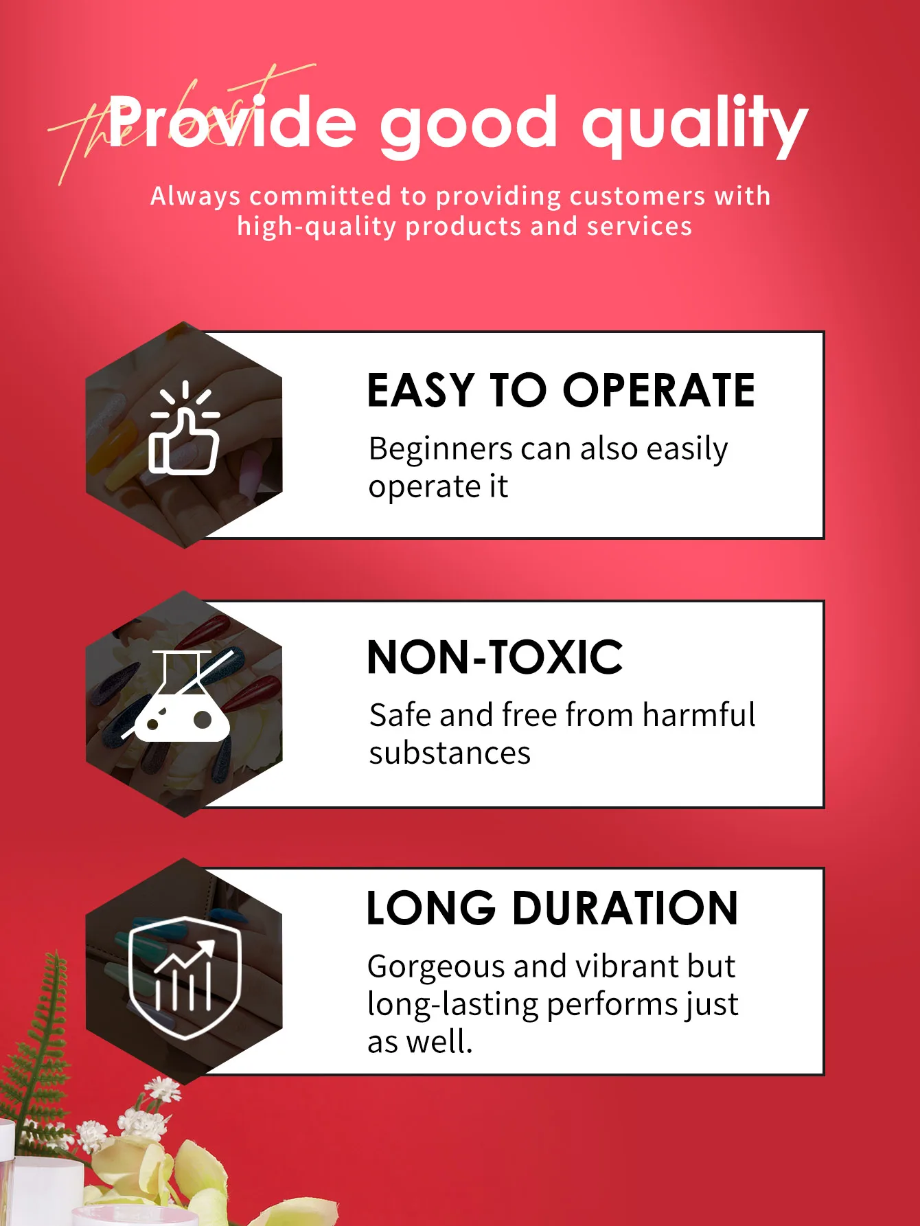 Conjunto de pó de unha de cristal vermelho de 6 cores, conjunto inicial de pó de unha de cristal, salão de manicure francês DIY, sem necessidade de lâmpada de unha