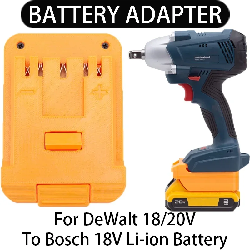 

Battery Adapter/Converter for Bosch 18V Li-ion tools to DeWalt 18/20V Li-ion Battery Adapter Power Tool Accessory