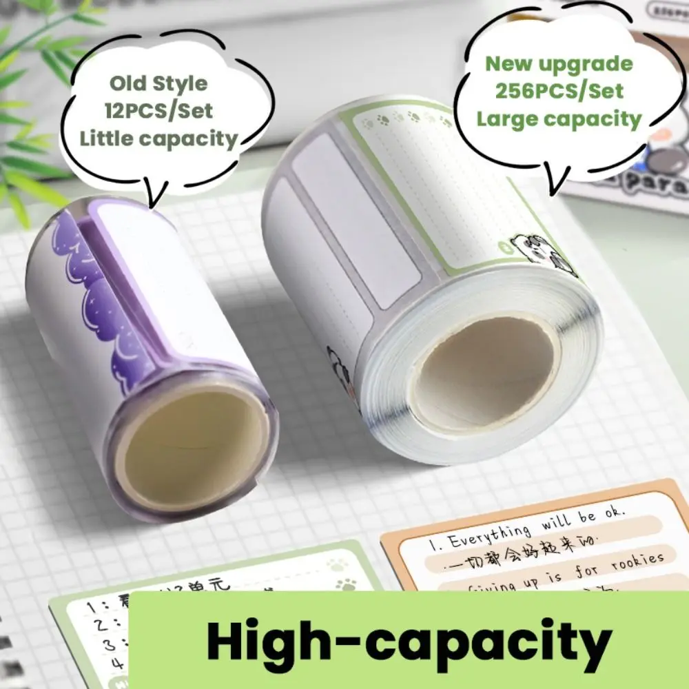

256 PCS/Set High Quality Pull-out Type Sticky Notes Full Adhesive Capybara Labels Stickers DIY Scrapbook Sticker Gift