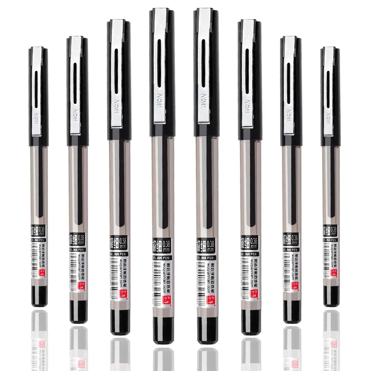 3/6-Pack Black Gel Pens Visible Ink Level Smooth Writing School Supplies Comfort Grip Hard pen Back-To-School Season