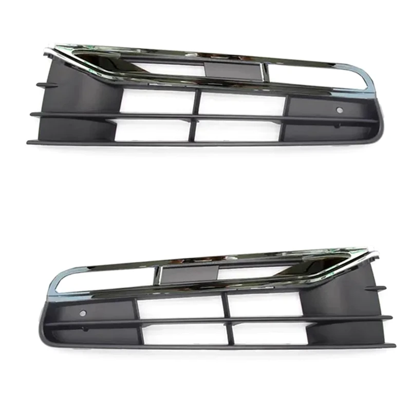 

For VW Phaeton 2011-2013 Car Front Bumper Fog Light Grilles Fog Lamp Frame Grill Grilles 3D0853665J 3D0853666J