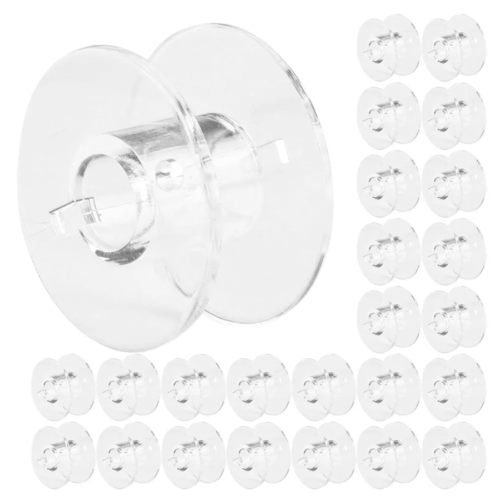 

Набор из 1 шт. прозрачных пластиковых шпулек для швейных машинок, сменные, с коробкой для хранения, предотвращающие запутывание нитей, профессиональные, портативные