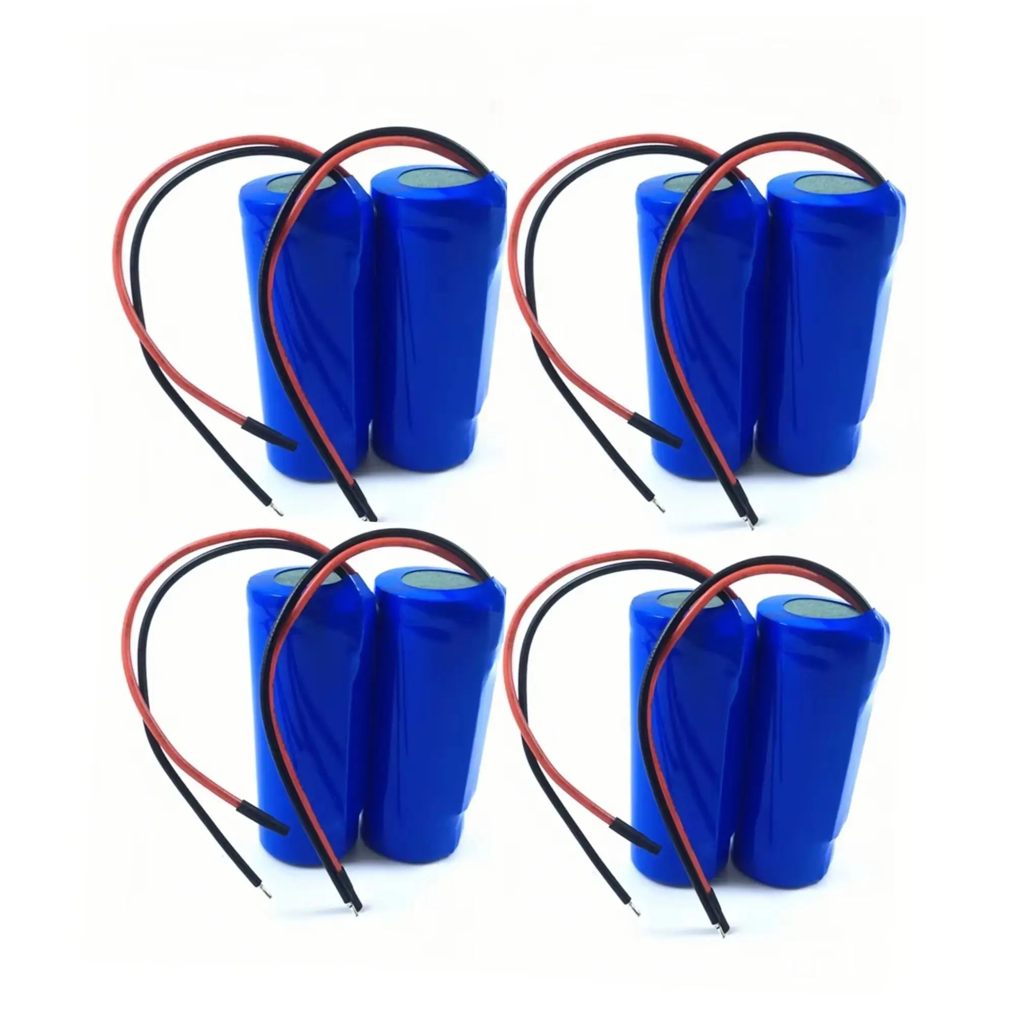 

8 шт. аккумуляторов LiFePO4 18500 3.2V 1200mAh с проводами для фонарика, беспроводной мыши, громкоговорителя, пульта дистанционного управления, игрушек