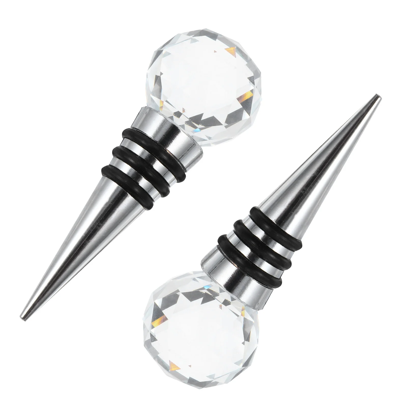 2 Pcs Crystal Bottle Stopper Creative Beer Sealing Supply for Bottles Cocktail Bottles Beer Bottles