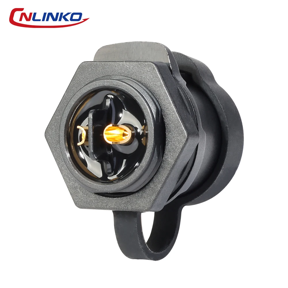 CNLINKO M20 PBT IP68 Waterproof Connector Upgraded LP20 2 3 Pin Circular Plug Socket Industrial Electrical Power Cable Connector
