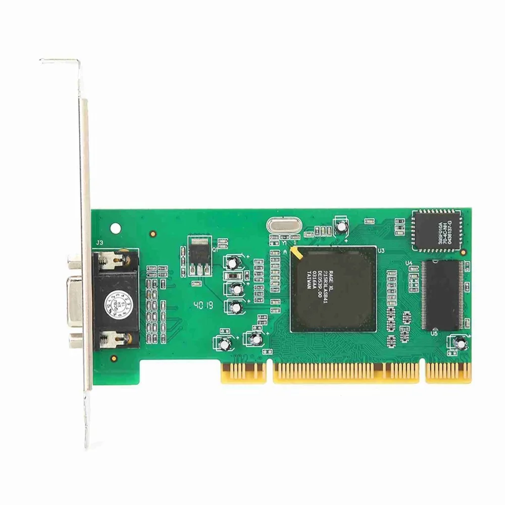 8MB Memory Graphics Card PCI-X Interface Low Consumption VGA Card 32Bit Interface Video Card for for ATI Rage XL Multi Display