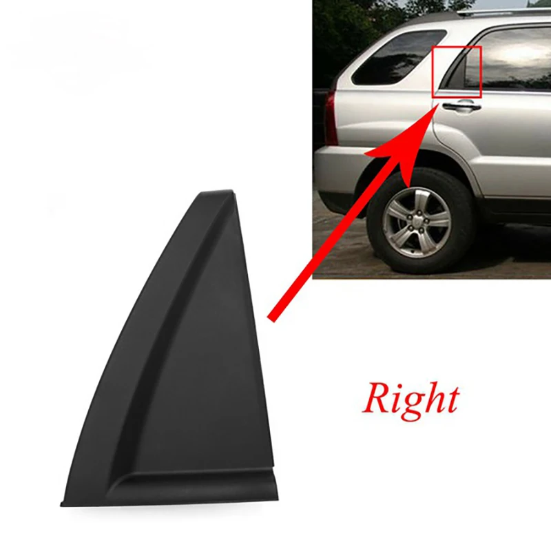 83840-1F001 Rear Right Door Outside Delta Moldings Triangular Trim Panel for Kia Sportage 2005-2010