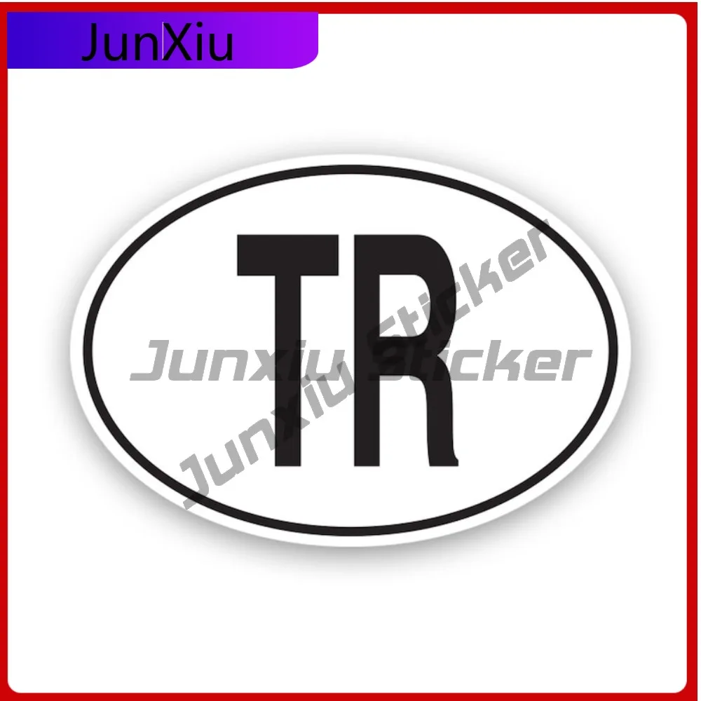 

Creative Tr Turkey Country Code Oval Sticker Decal Creative Uv Protected Turkish Euro Ovals Street Vinyl Sticker Weather