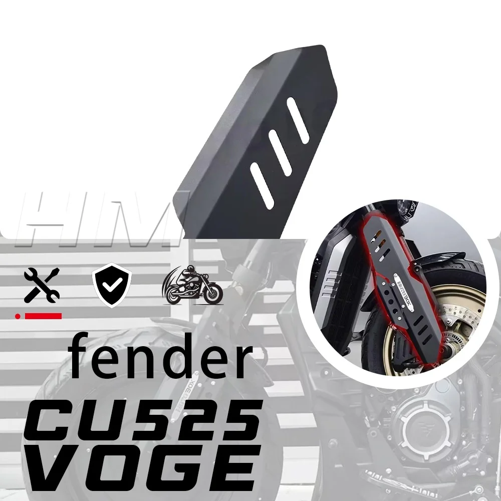 For VOGE CU525 Motorcycle Front Bumper Lower Deflector Effective Protection Stable Mount Simple Install Parts