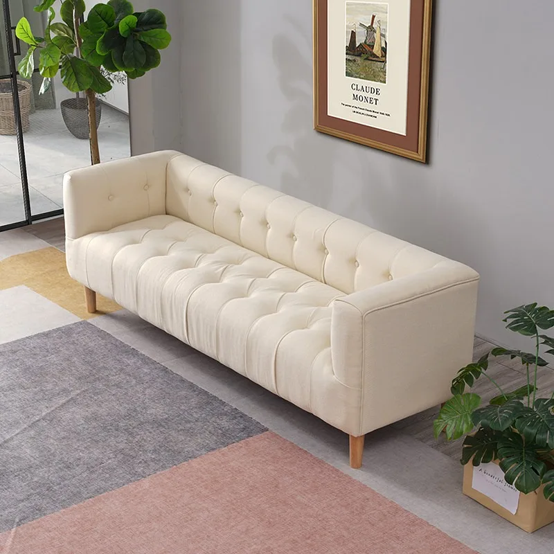 American master bedroom bedside stoolbedside stoolsolid wood fabric bedside stoolsmall apartment long sofa light luxury bedside
