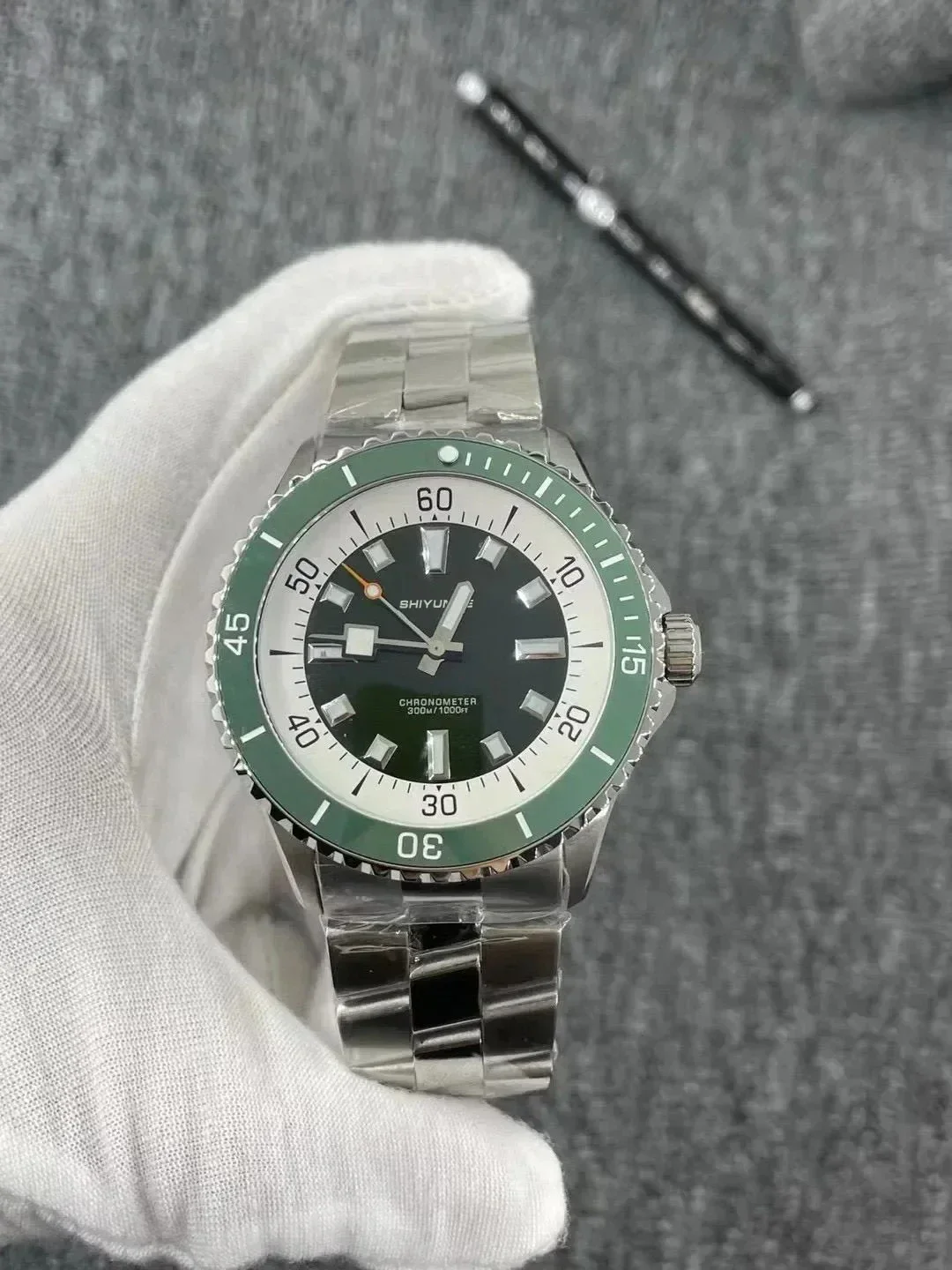 WATCH1 Store  Automatic Mechanical Unisex Watch Stainless Steel Large Dial Fully Functional Marine Series World Time Waterproof