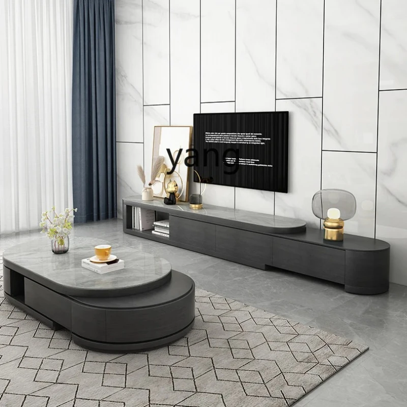 

Yjq Coffee Table TV Cabinet Combination Simple Modern Nordic Table Living Room Home Small Apartment Tea Table