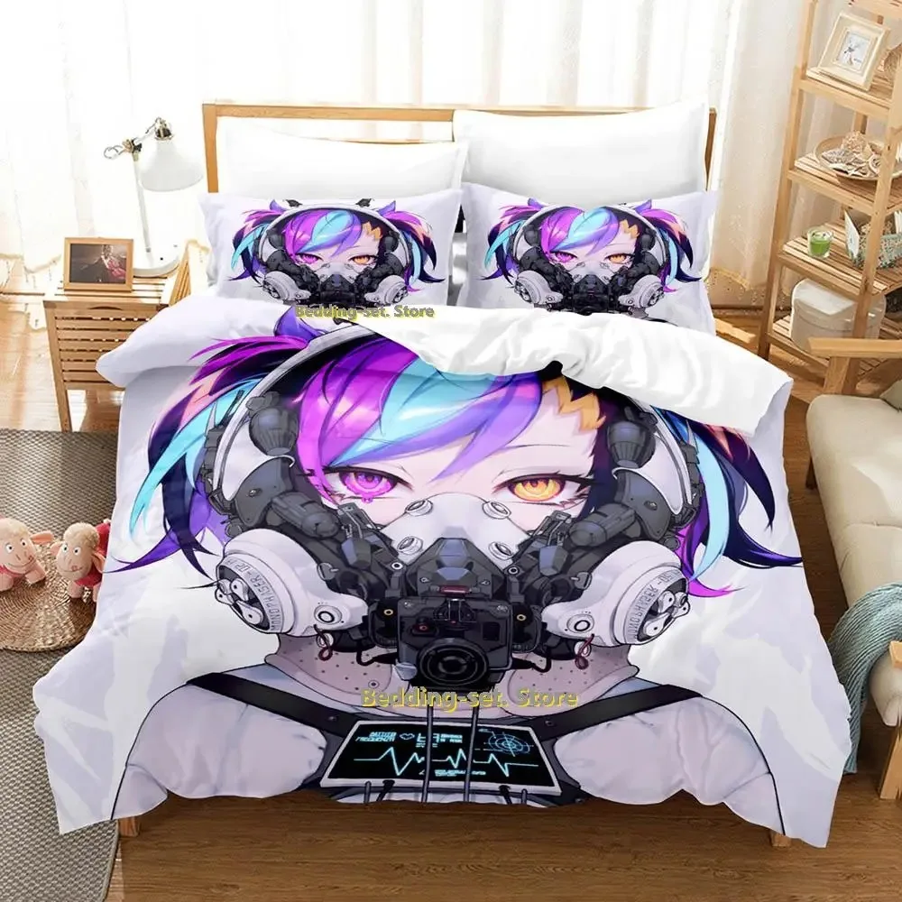 New VTuber Axia Krone Bedding Set Single Twin Full Queen King Size Bed Set Adult Kid Bedroom Duvetcover Sets Anime Bed