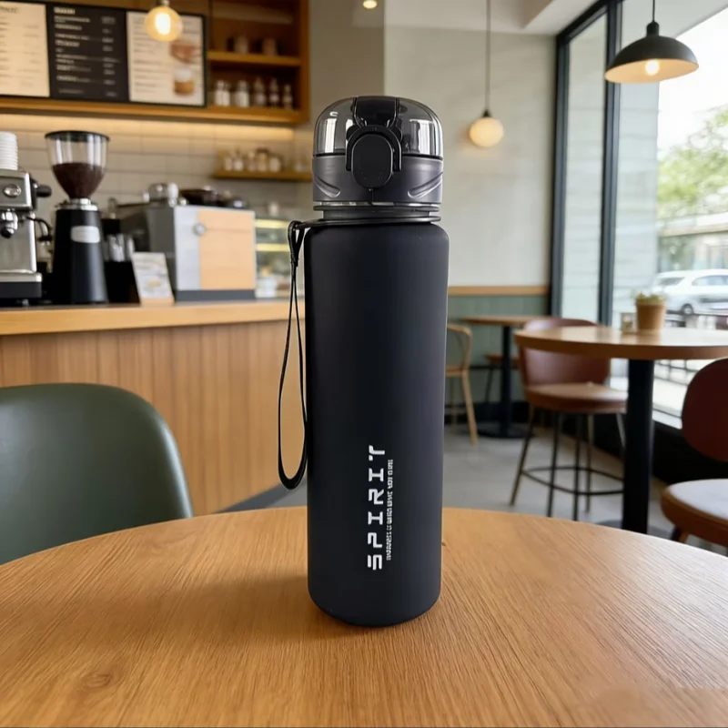 650Ml Aesthetic Frosted Sports Water Bottle Button Lid Direct Drinking Cup with Handle Portable Large Capacity Leak-Proof Cup S205151d6441f4d5c9f2b56ceb98ac191m