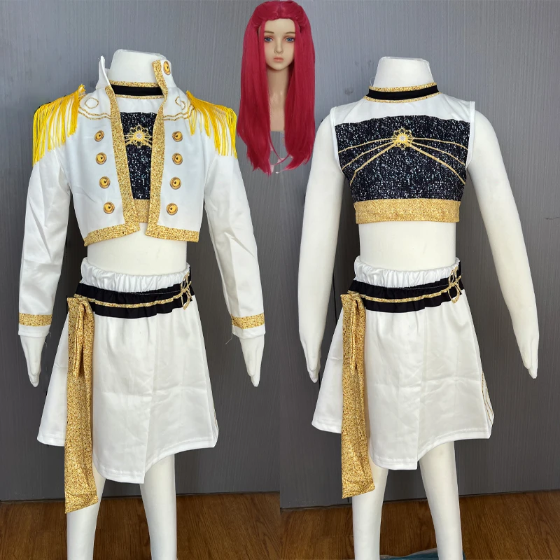 2025 Beliebtes Girlgroup-Sänger-Cosplay-Kostüm für Mädchen – Halloween-Karneval-Gruppen-Idol-Print-Verkleidung