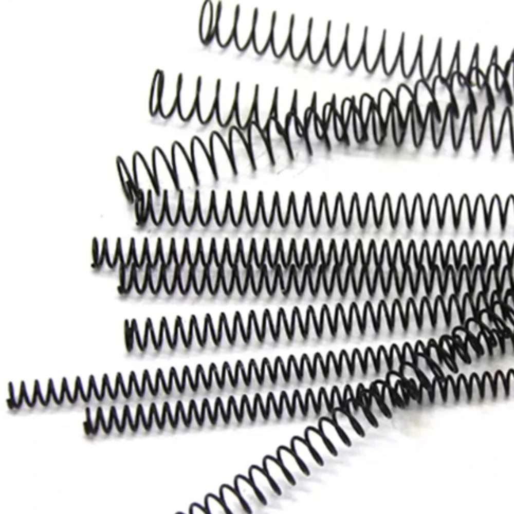 Length 300mm 65Mn Steel Compression Spring Wire Diameter 0.5-2mm High Strong Round Wire Coil Pressure Return Long Springs Black