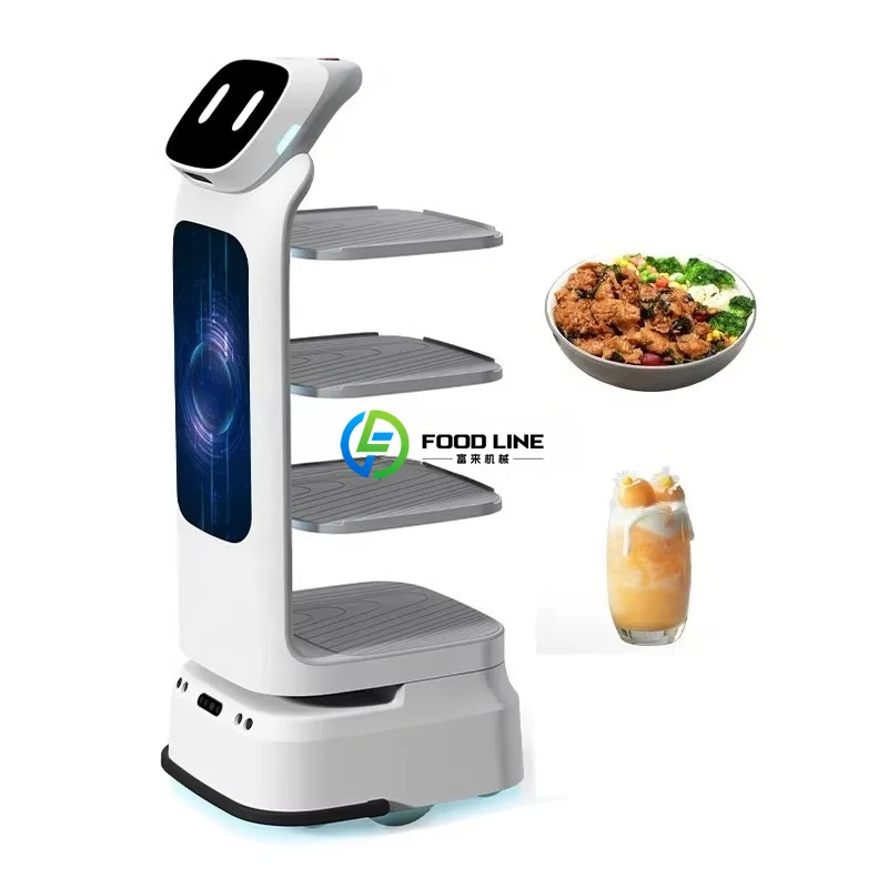 Automatic obstacle avoidance delivery robot/restaurant waiter robot/robot delivery!