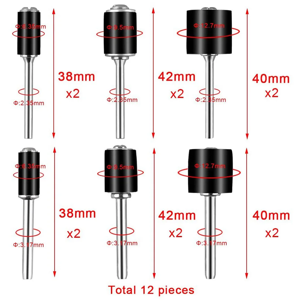 2.35mm Aluminum Oxide Sleeves 12 Mandrels Compatible With Tools Effective Installation Method For Different Polishing Tasks