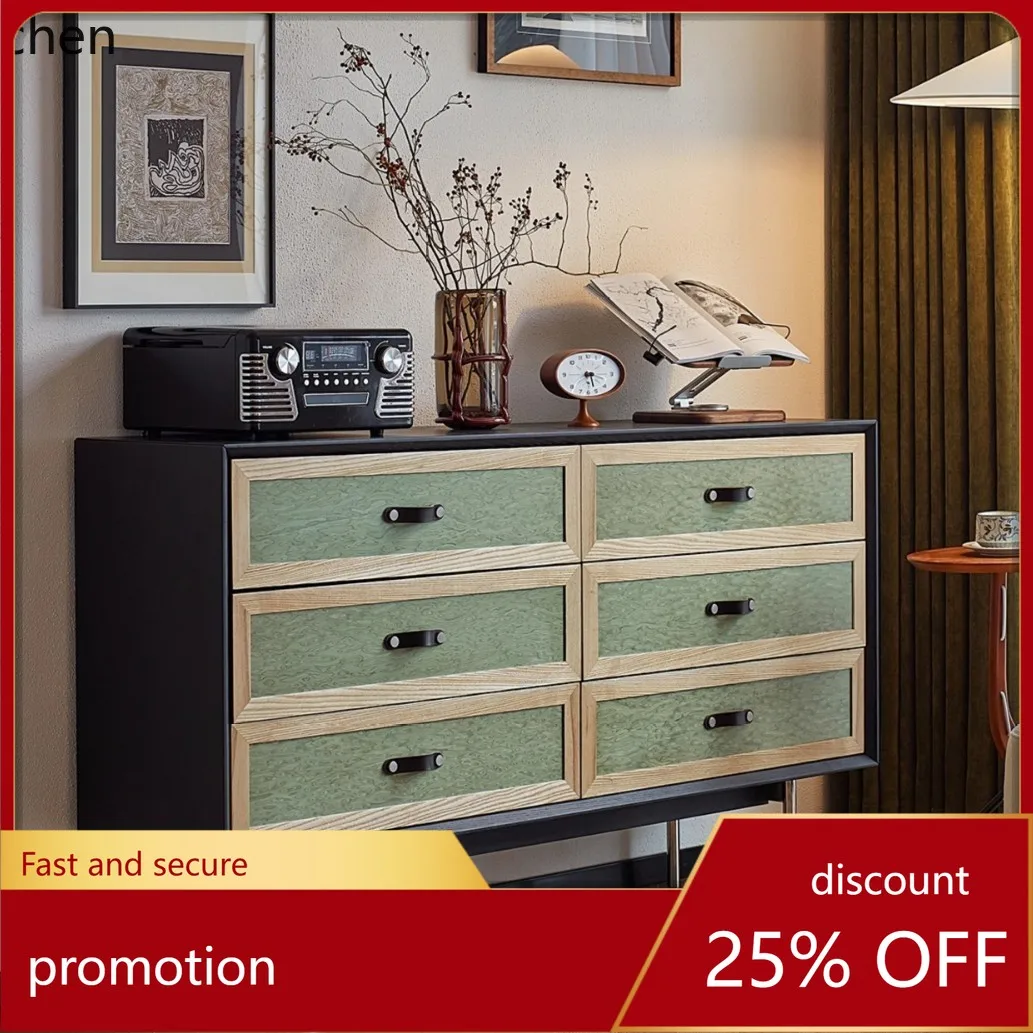 

HXL Solid Wood Chest of Drawers Wall-Mounted Storage Bedside Cabinet Sideboard