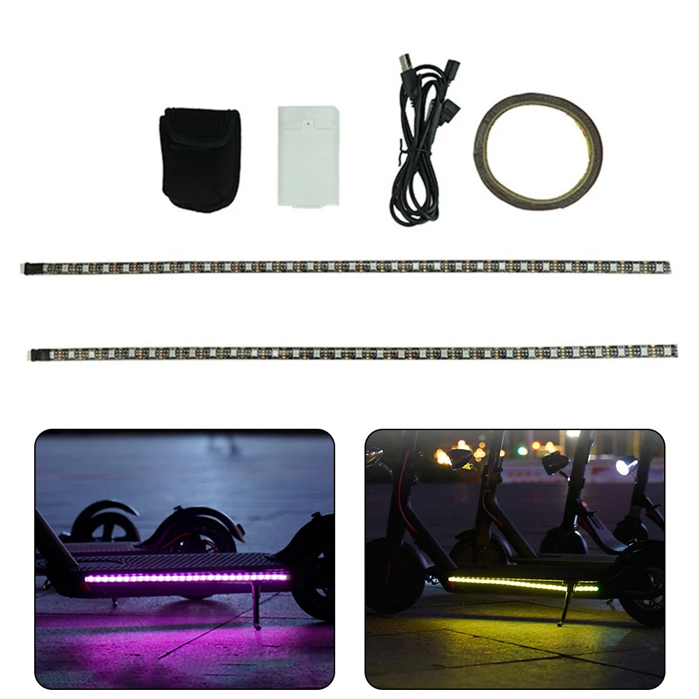 Battery Cable Light Bars Multi-mode Flash Atmosphere Light Colorful Light Electric Scooter For MAX G30 Scooter Outdoor Sports