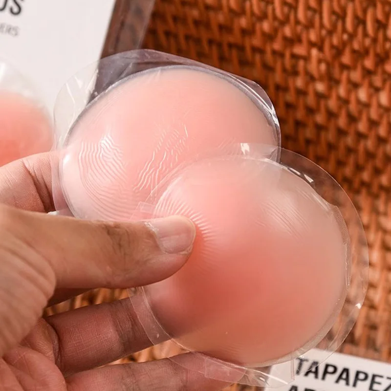 1-50 pares de pétalos de silicona invisibles reutilizables para mujer, cubrepezones autoadhesivos sin tirantes ni espalda, tipo sujetador.