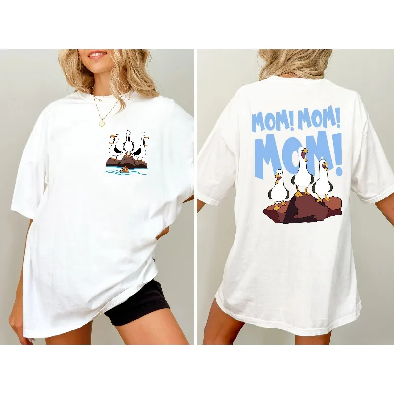 Mamá de dos caras, Mamá Gaviota, Buscando a Nemo, Camisa de Disney, Camiseta de la mejor mamá, Regalo del día de la madre, Camisa de vacaciones familiares de Disney Park