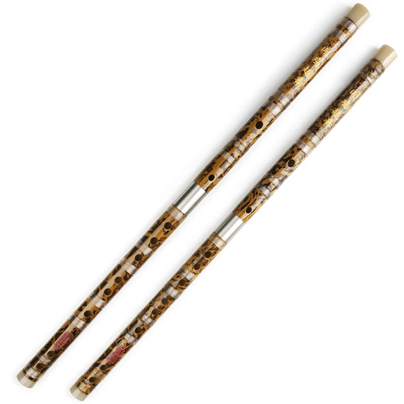 CD Key-Handmade Bamboo Double Flute Musical Instrument Professional Hot Stamping Dizi With Bag Suitable for Beginners