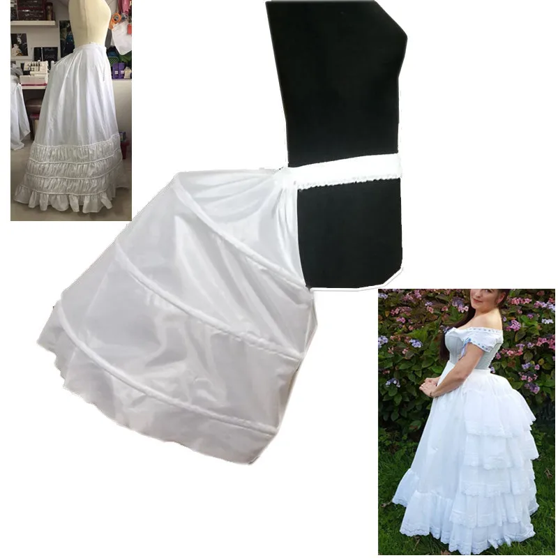 

Adult Baroque Hip Petticoat Underskirt Slip Special Petticoat for Baroque 3 Hoops Crinoline Wedding Dress Prom Dress Underskirt