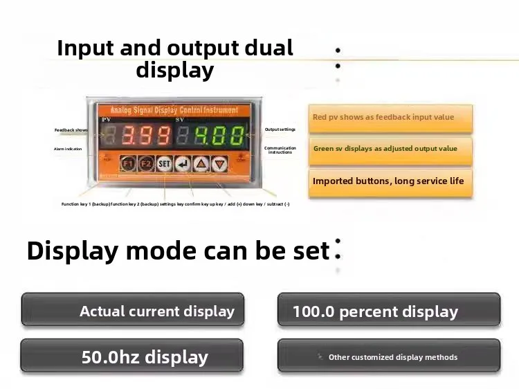 Q03H01 4-20mA Current Signal Generator Multi-Function Adjustable Simulator for Valve Opening & Speed Measurement