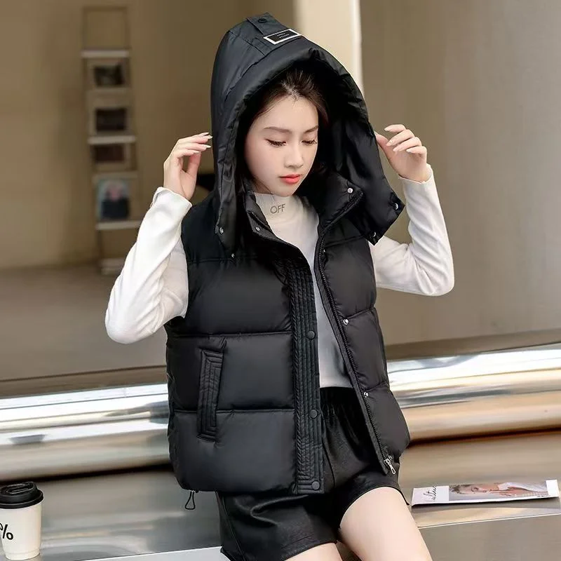 2024 Vest Women's Short Wear Korean Western Style Coat In Autumn Winter Ladies Design Sense Niche Advanced Vest Explosions Top