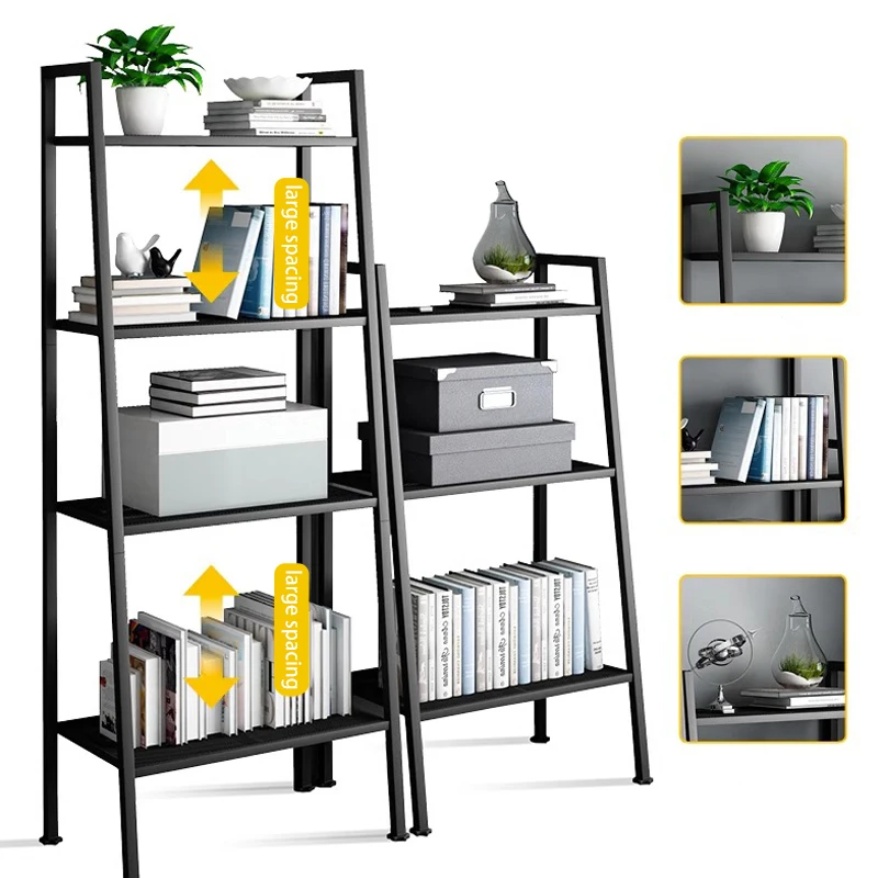 Multifunction Iron Shelf Bookcase for Room Kitchen Balcony Shelf Storage Organizer