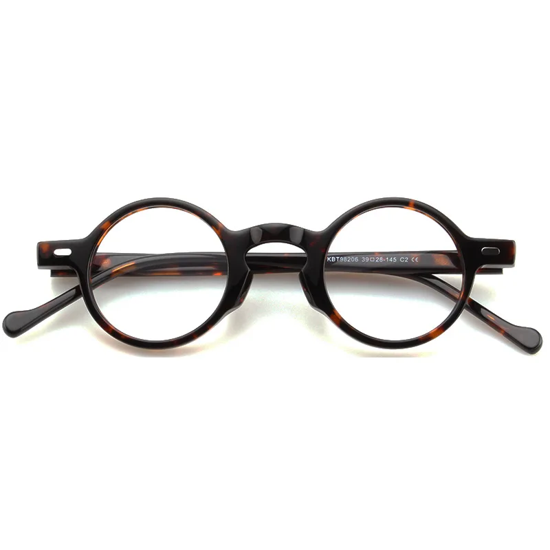 Xbora Men\'s Round Acetate Eyeglass Frames, Retro Optics, Stylish Classic, Luxury Fashion Women\'s Prescription Glasses 98206