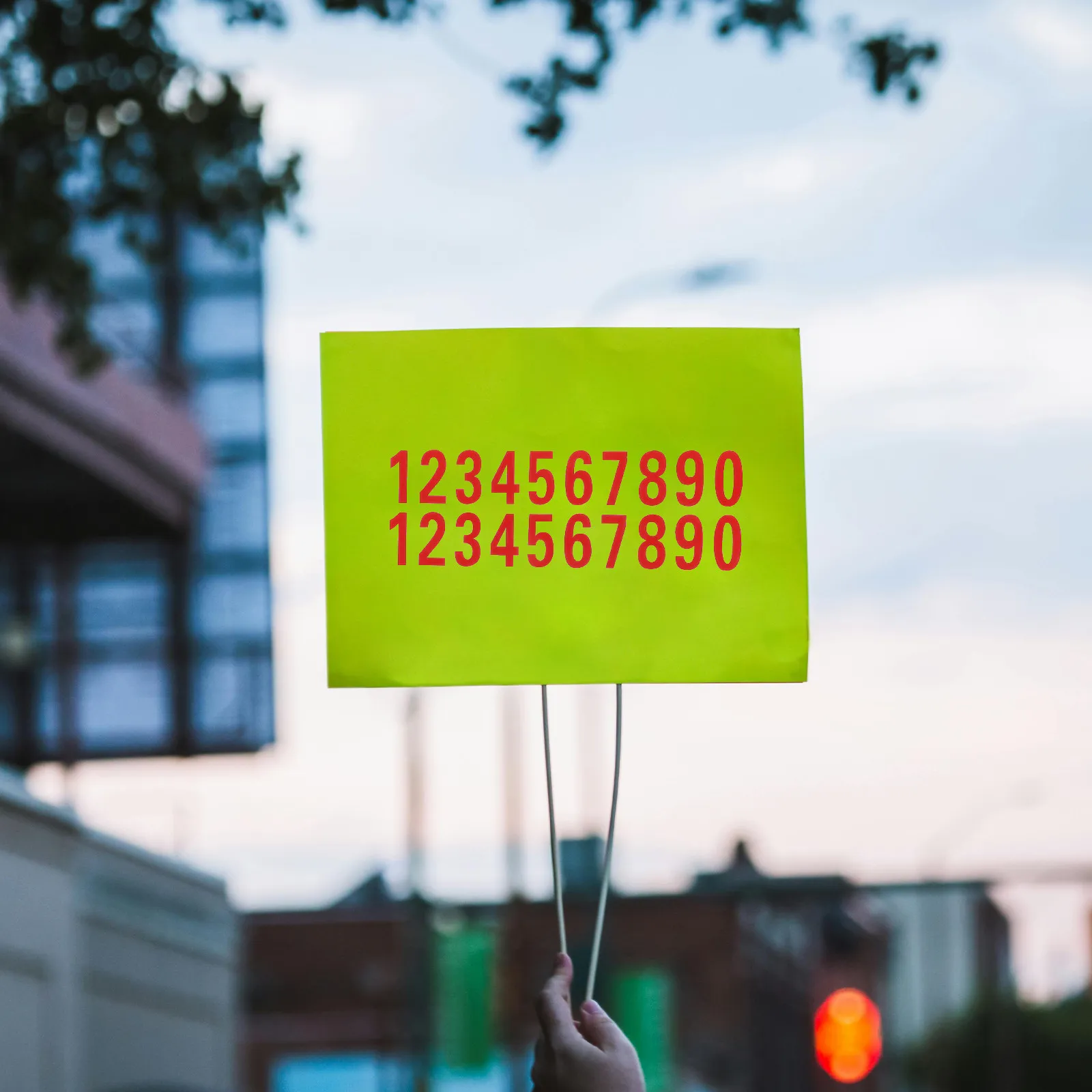 

6 Sheets DIY Number Stickers Self Adhesive Large Clear Reflective PVC Pet for Mailbox Trash Can Door Exterior Address