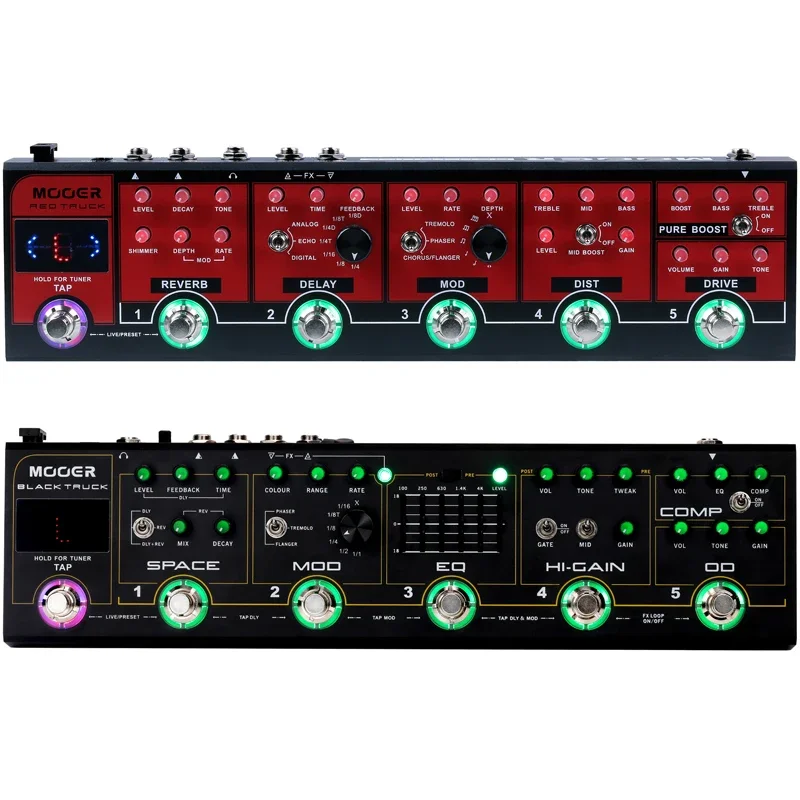 Red Truck/Black Truck Combined Effect Pedal with Multiple Effects