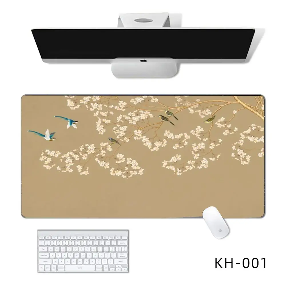 Peach blossom Mouse Pad Mouse Pads For Desk, Gaming Mouse Pad,  with Stitched Edges and Non-Slip Rubber Base