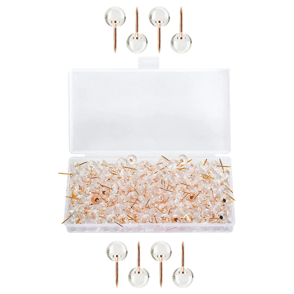 50 Pcs Cork Board Map Accessories Desk Thumbtack Daily Use Thumbtacks Metal Plastic Small Pushpins Ball Shaped