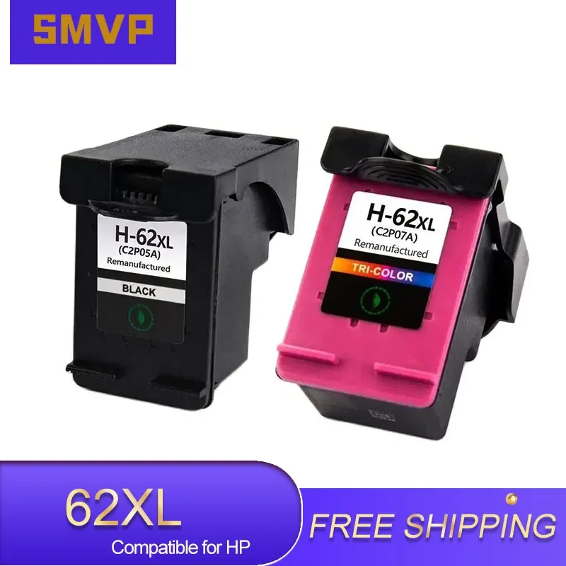 62XL 62 XL Premium Color Remanufactured Ink Cartridge For HP62XL For HP62 For HP ENVY 5640 Officejet 5740 Printer