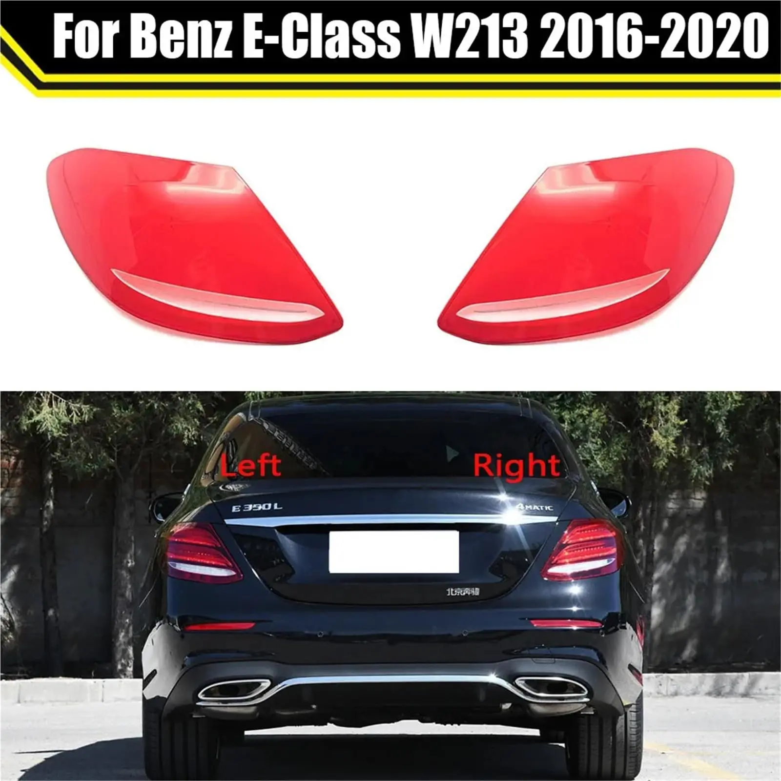 

Tail Light Cover For Mercedes For Benz E-Class W213 2017-2020 Tail Lamp Cover Rear Bumper Brake Shell Lampshade