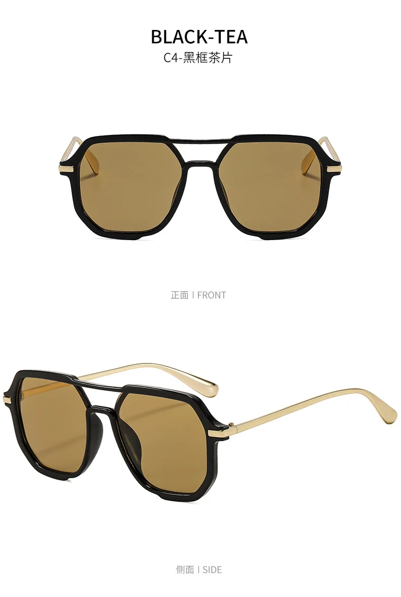 2026 Herren-Sonnenbrille: Schlichte Designer UV400 Piloten-Sonnenbrille mit Metallbügeln – Modische Reise-Sonnenbrille für Herren – Detail 13
