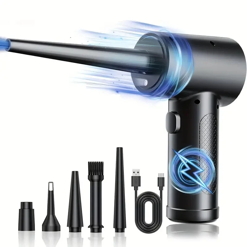 

Беспроводная перезаряжаемая воздушная тряпка USB — мощная воздуходувка сжатого воздуха, подходит для компьютеров, клавиатуры, дивана и автомобиля