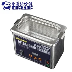 MECHANIC 0.8L Ultrasonic Cleaner IClean E08P 50W High Frequency Multifunctional Cleaning IC Ultrasonic Cleaning Bath Tools