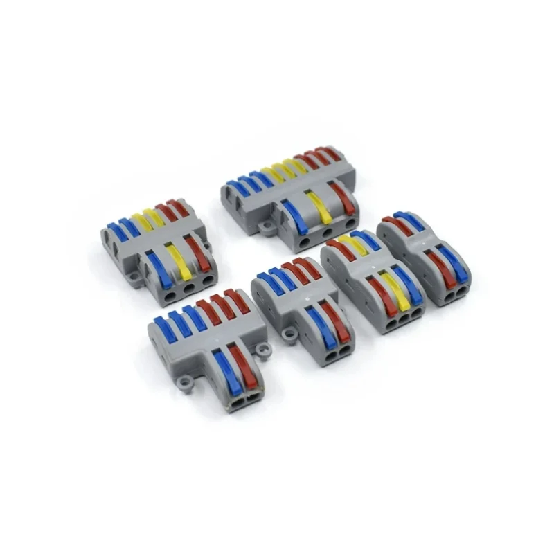 Mini Fast Wire Cable Conectores, condutor compacto, Universal Splicing Primavera, Fiação Conector, Push-in Bloco de terminais, 422, SPL-2/3