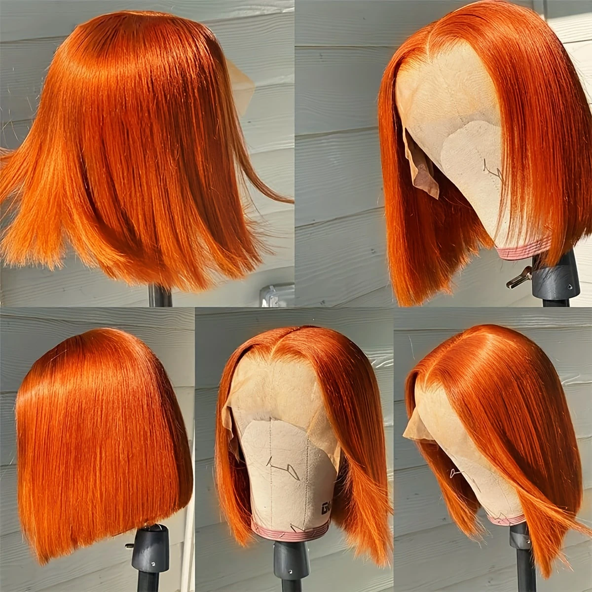 Bob remy peruca de cabelo humano, cor preta natural, densidade 150%, 13x4, com laço transparente, 13x4, 10 polegadas