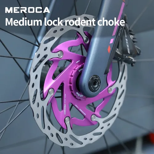 Imagen 2 del producto MEROCA XR 160MM bicicleta Centerlock Rotor 140MM disipación de calor MTB bicicleta de carretera freno de disco Rotores flotantes duraderos ultraligeros