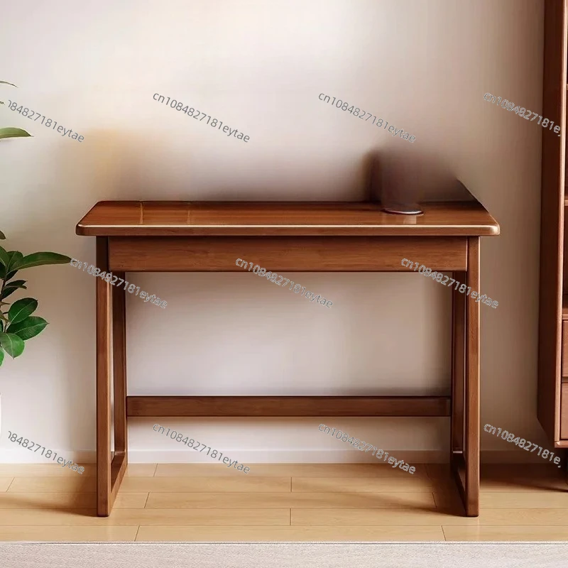 Solid wood desk 45cm wide and narrow table small apartment student home study table bedroom simple computer desk desk