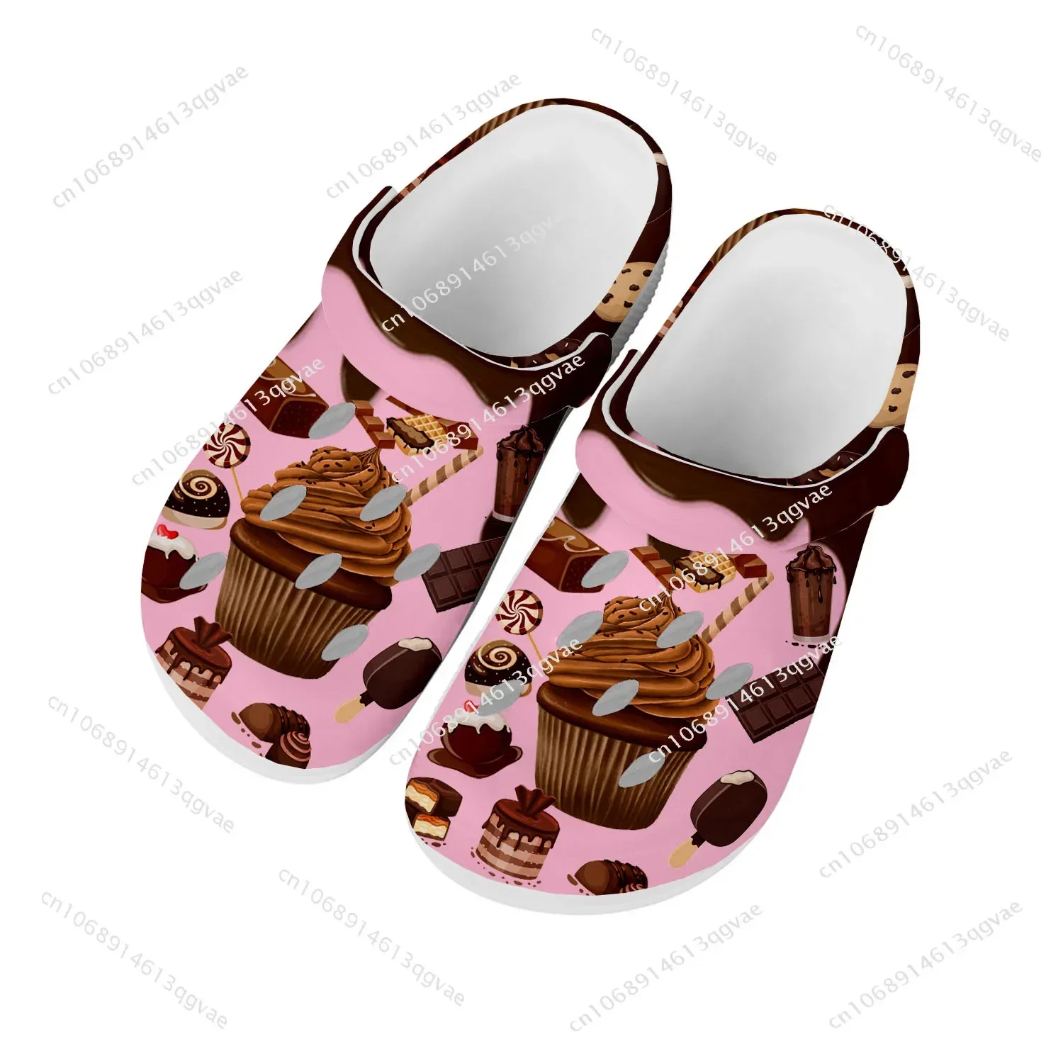 

Cartoon Cake Chef Home Clog Mens Women Youth Boy Girl Sandals Shoes Garden Bespoke Customized Shoe Beach Hole Slippers White