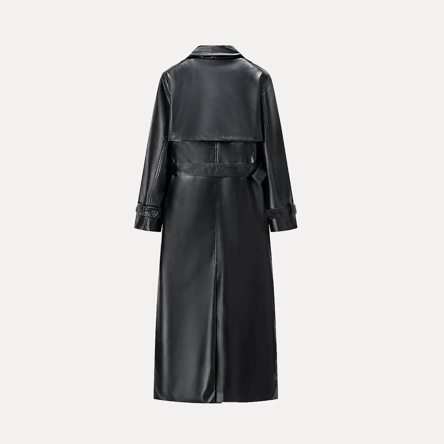 Faionable Abrigo largo de cuero para mujer Sle Personali Temperamento Invierno Nueva llegada Abrigo Abrigo Ele Commute Windbre...