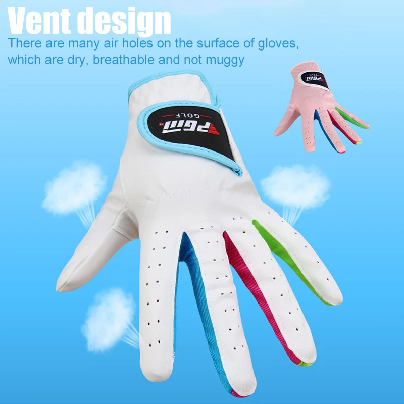 Children Golf Gloves Soft Comfortable Non Slip Breathable Glove Outdoor Mitts Soft Comfortable Non Slip Breathable For Golf